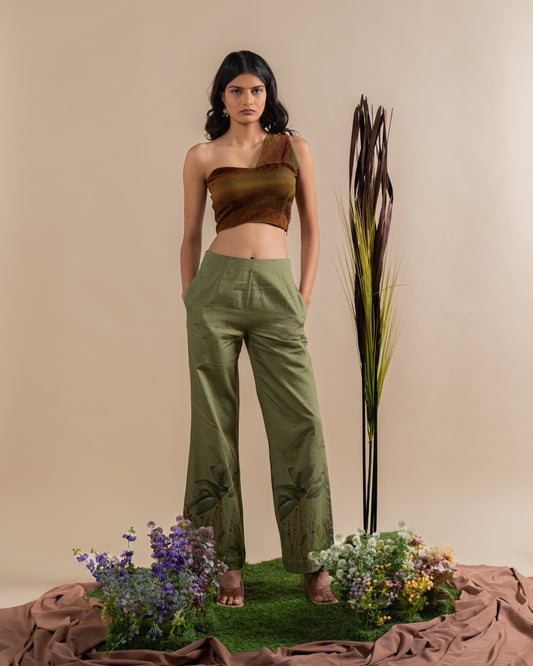 PLUME PALM CROP TOP & PANTS