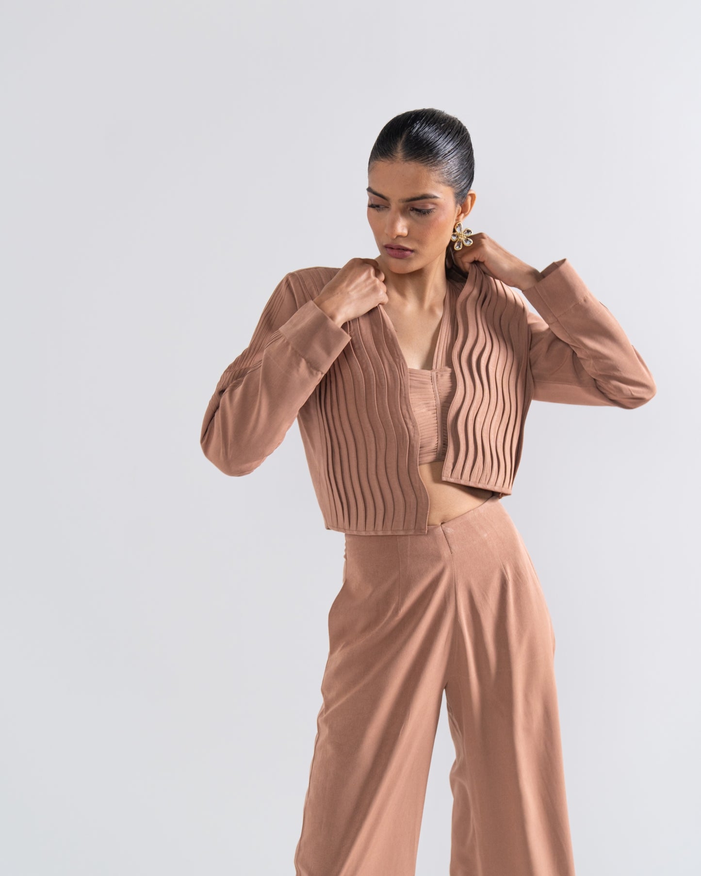 THE SAND CO-ORD SET WITH JACKET