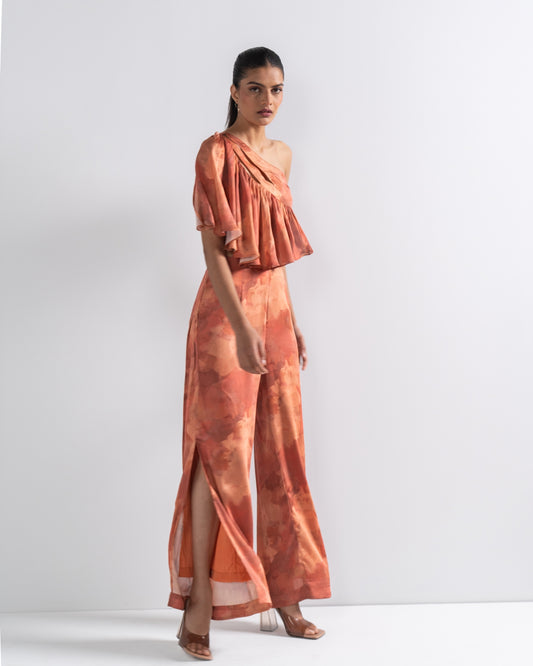 ONE SHOULDER SUNSET CO-ORD